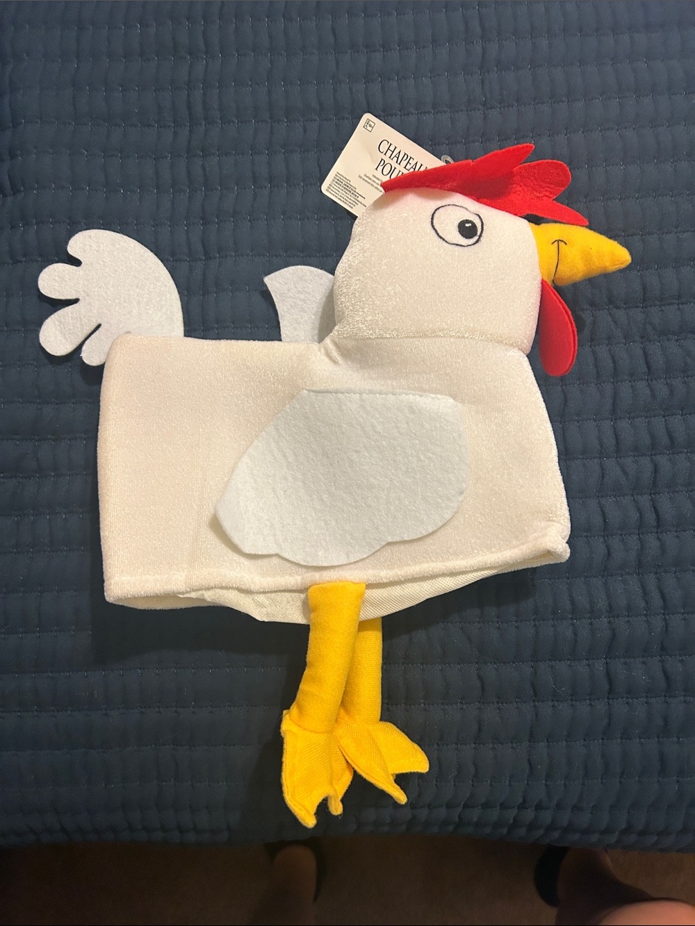 Chicken hat with Red Comb and Yellow Beak